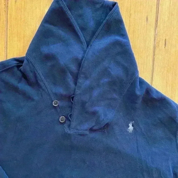 Polo Ralph Lauren Men’s Sweater Sweatshirt High Collar Blue M - Picture 3 of 12